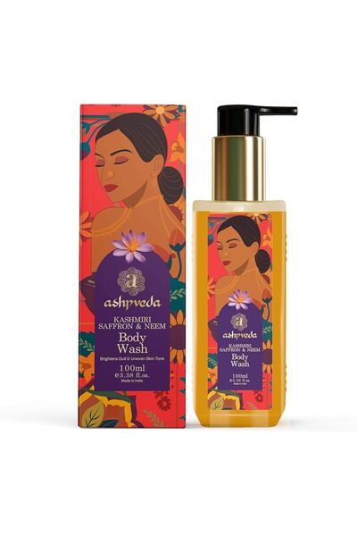 Ashpveda Ashvinda Kashmiri Saffron & Neem Shower Gel, Shower Gel for Men and ...