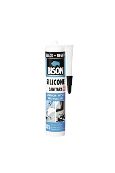 Bison Silicon sanitar negru 280ml