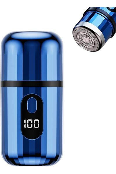 AZONEE Mini Electric Shaver for Men, USB-C Rechargeable Capsule Razor, Wet & ...