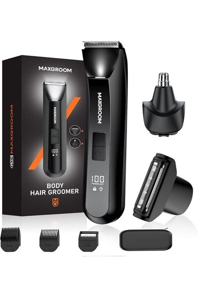 MAXGROOM Manscape 3-In1 Body Hair Trimmer for Men, IPX7 Waterproof Electric R...