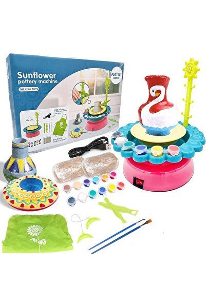 NALACAL Pottery Wheel Art Craft Toys, Kids' Sunflower Pottery Wheel Kit, Kids...