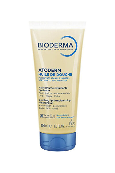 Bioderma Atoderm Shower Oil, 100mL - Soothing, Hydrating Skin Barrier Protect...