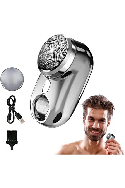 Aputue Mini Shaver Portable Electric Shaver, USB Rechargeable Razor with LED ...