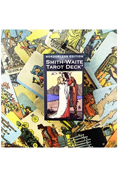 Smith Waite Borderless Edition /Çerçevesiz Tarot Kartları -12cm 7cm boyutlarında +kitapçık