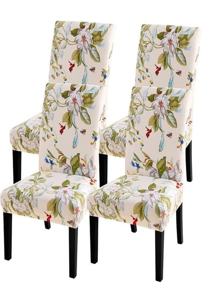 GENERAL Dining Room Chair Covers, Chair Covers Slipcovers Set of 4, Spandex S...
