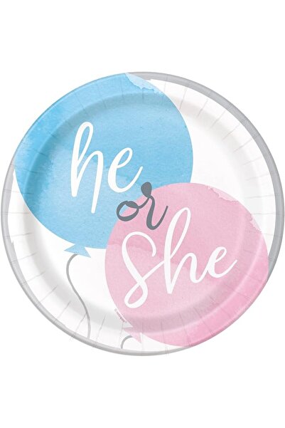 Unique GENDER REVEAL PARTY 7" PLATES