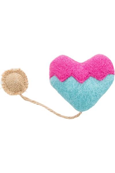 Trixie Heart, fabric, catnip, 8 cm/18 cm