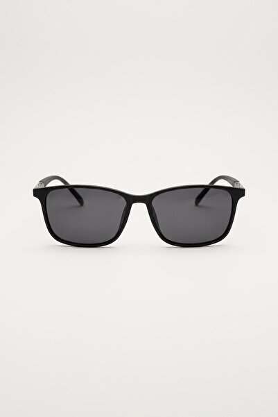 ablukaonline Men's Classic Rectangular Sunglasses Black