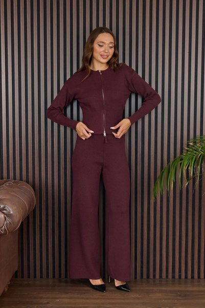 Kağanbutik Zippered Premium Knitwear Set