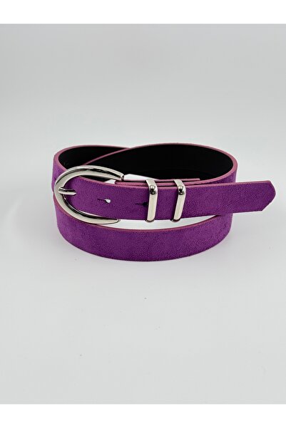 Pantastic Jeans 2,5 cm din piele intoarsa cu catarama argintie, noua colectie...
