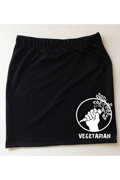 mAddog Black Above-The-Knee Skirt / Vegetarian / Black