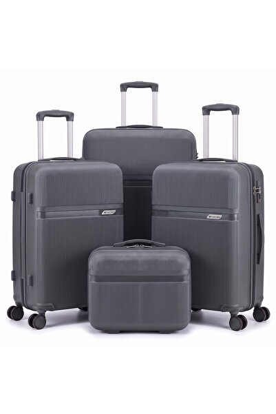 Dubai Power 4 Pcs PP Luggage Set 14/20/24/28 Inch with Cosmetic Case, TSA Loc...