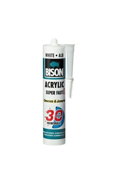 Bison Acrilic ultra-rapid 30 minute, alb 300ml