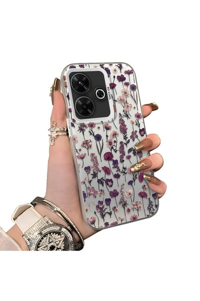 CHICASELUX Redmi 13/13X Compatible French Style Purple Tone Wildflower Phone ...