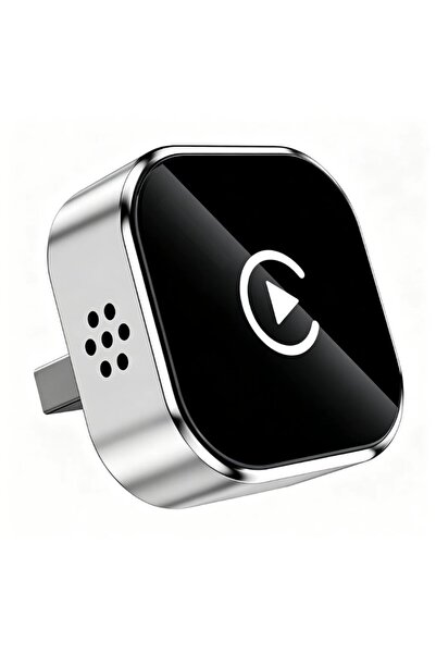 REDz Accessories Ασύρματος Αντάπτορας CarPlay, Βύσμα USB-A, Μίνι μέγεθος, Ασημί