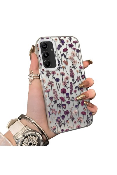 CHICASELUX Samsung Galaxy A25 Compatible French Style Purple Tone Wild Flower...