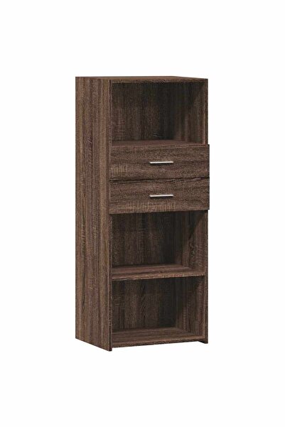 vidaxl Dulap înalt, stejar maro, 50x42,5x124 cm, lemn prelucrat