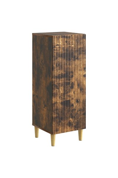 vidaxl Bufet Stejar fumuriu 33 x 34,5 x 90 cm Lemn prelucrat