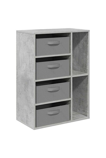 vidaxl Bufet Gri Beton 60 x 33,5 x 84 cm