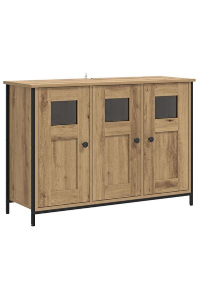 vidaxl Bufet Stejar Artizanal 100 x 35 x 70 cm Lemn prelucrat