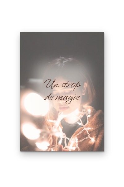 OEM Poster Cardboard 250g A4, Wall painting with quote A drop of magic