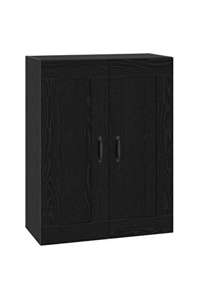 vidaxl Dulap de perete Stejar Negru 69,5 x 34 x 90 cm Lemn prelucrat
