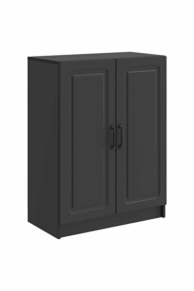 vidaxl Bufet Negru 66 x 34,5 x 87 cm Lemn prelucrat