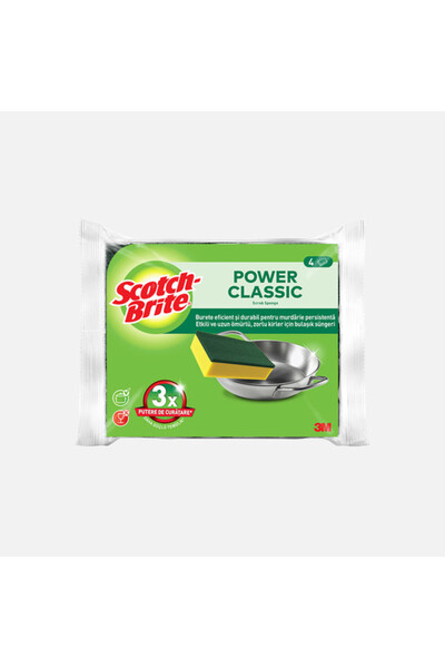 Scotch Brite Set 4 Bureți Scotch Brite Power Classic