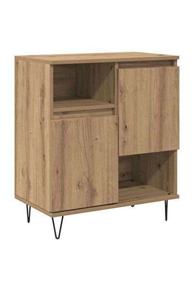 vidaxl Bufet Stejar Artizanal 60 x 35 x 70 cm