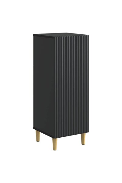 vidaxl Bufet Negru 33 x 34,5 x 90 cm Lemn prelucrat