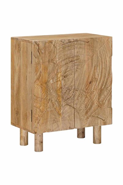 vidaxl Bufet 53 x 30 x 65 cm Lemn Mango Solid și Lemn Stratificat