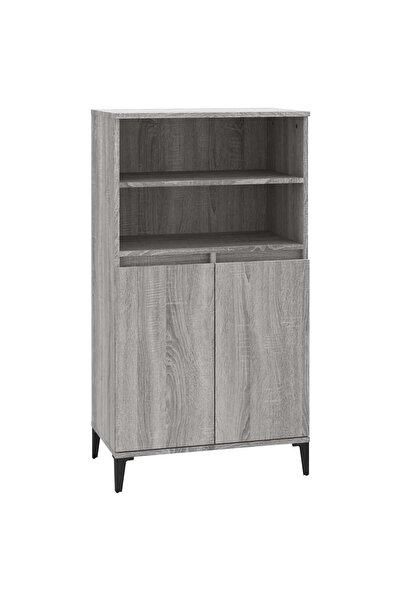 vidaxl Dulap înalt, gri sonoma, 60x36x110 cm, lemn prelucrat
