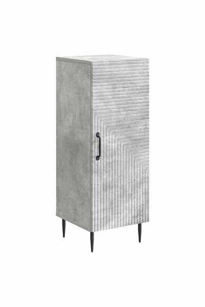 vidaxl Bufet Gri Beton 33 x 34,5 x 89,5 cm Lemn prelucrat