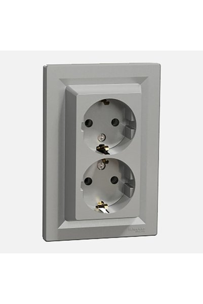 SCHNEIDER Aluminum Double Grounded Socket