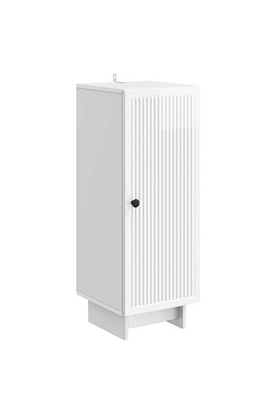 vidaxl Bufet Alb foarte lucios 33 x 34,5 x 90 cm Lemn prelucrat