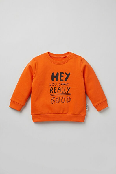 zumino Boy's Hey Printed Sweatshirt