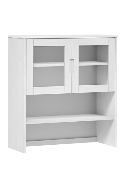 vidaxl Rafturi superioare dulap înalt, alb, 90x35x100 cm, lemn de pin