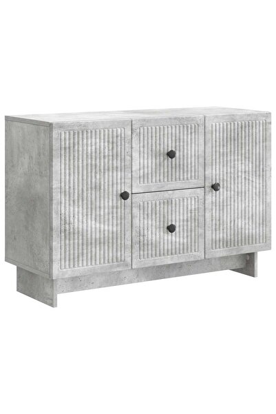 vidaxl Bufet cu sertar Gri Beton 89 x 34,5 x 60 cm Lemn prelucrat