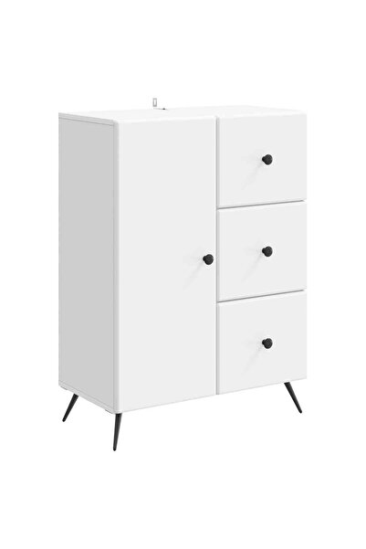 vidaxl Bufet Alb 66 x 34,5 x 90 cm Lemn prelucrat