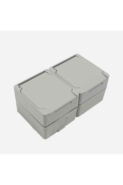 SCHNEIDER Nemliyer Gray 2-Plus مقبس مؤرض + مقبس مؤرض