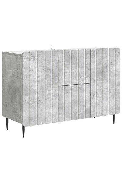 vidaxl Bufet cu sertar Gri Beton 89 x 34,5 x 62 cm Lemn prelucrat