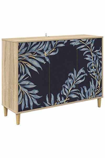 vidaxl Bufet DOKKUM Sonoma 102 x 33 x 75 cm Lemn prelucrat