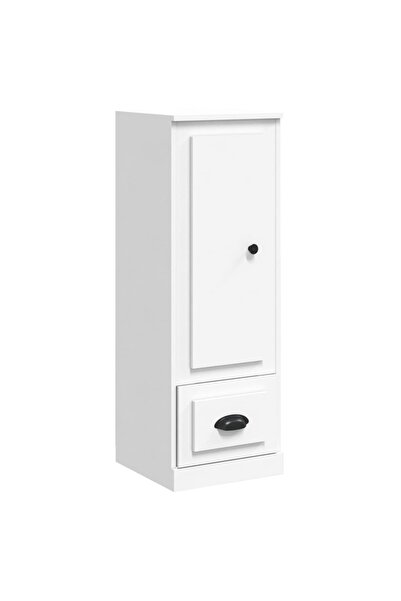 vidaxl Dulap înalt, alb, 36x35,5x103,5 cm, lemn compozit