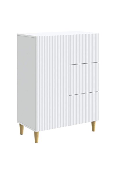 vidaxl Bufet Alb 66 x 34,5 x 90 cm Lemn prelucrat
