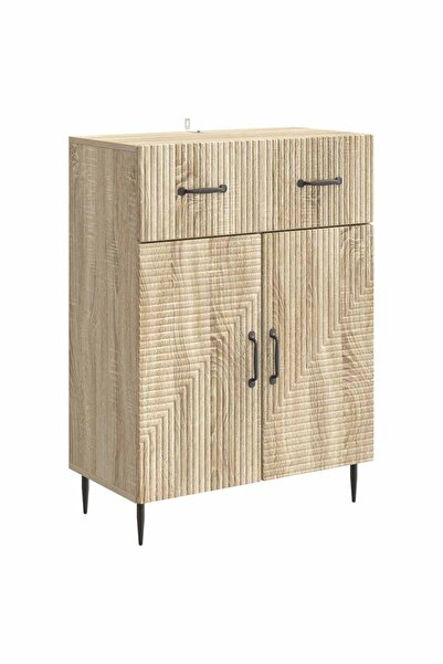 vidaxl Bufet Stejar Sonoma 66 x 34,5 x 89,5 cm Lemn prelucrat