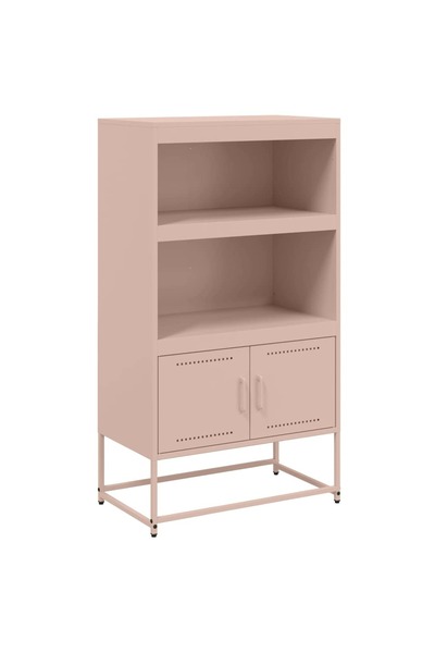 vidaxl Dulap înalt, roz, 68,5x38,5x123,5 cm, oțel