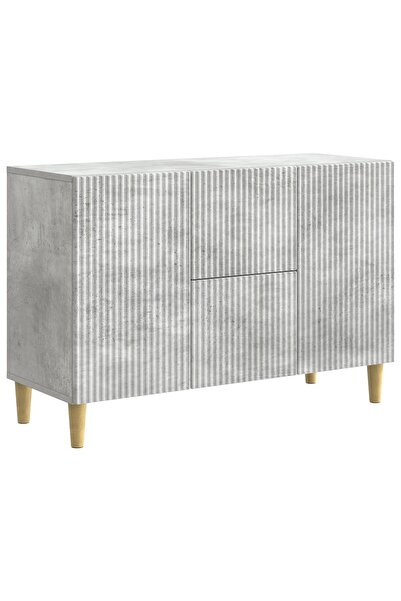 vidaxl Bufet Gri Beton 89 x 34,5 x 60 cm Lemn prelucrat
