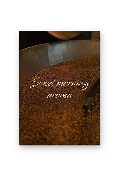 OEM Poster Cardboard 250g A4, Sweet Morning Aromatic Quote, Decorative Picture