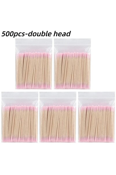 Choice 500FST 100/300/500 Nails Wooden Tip Cotton Stick Buds Disposable Ultra...