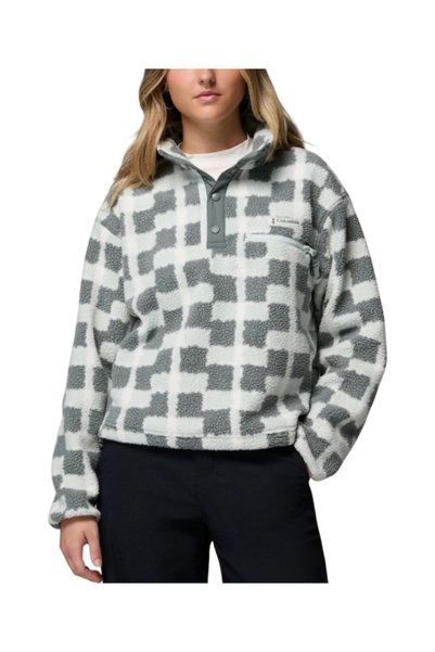 Columbia Γυναικείο Helvetia II Printed Cropped Half Snap Fleece 2098501-343